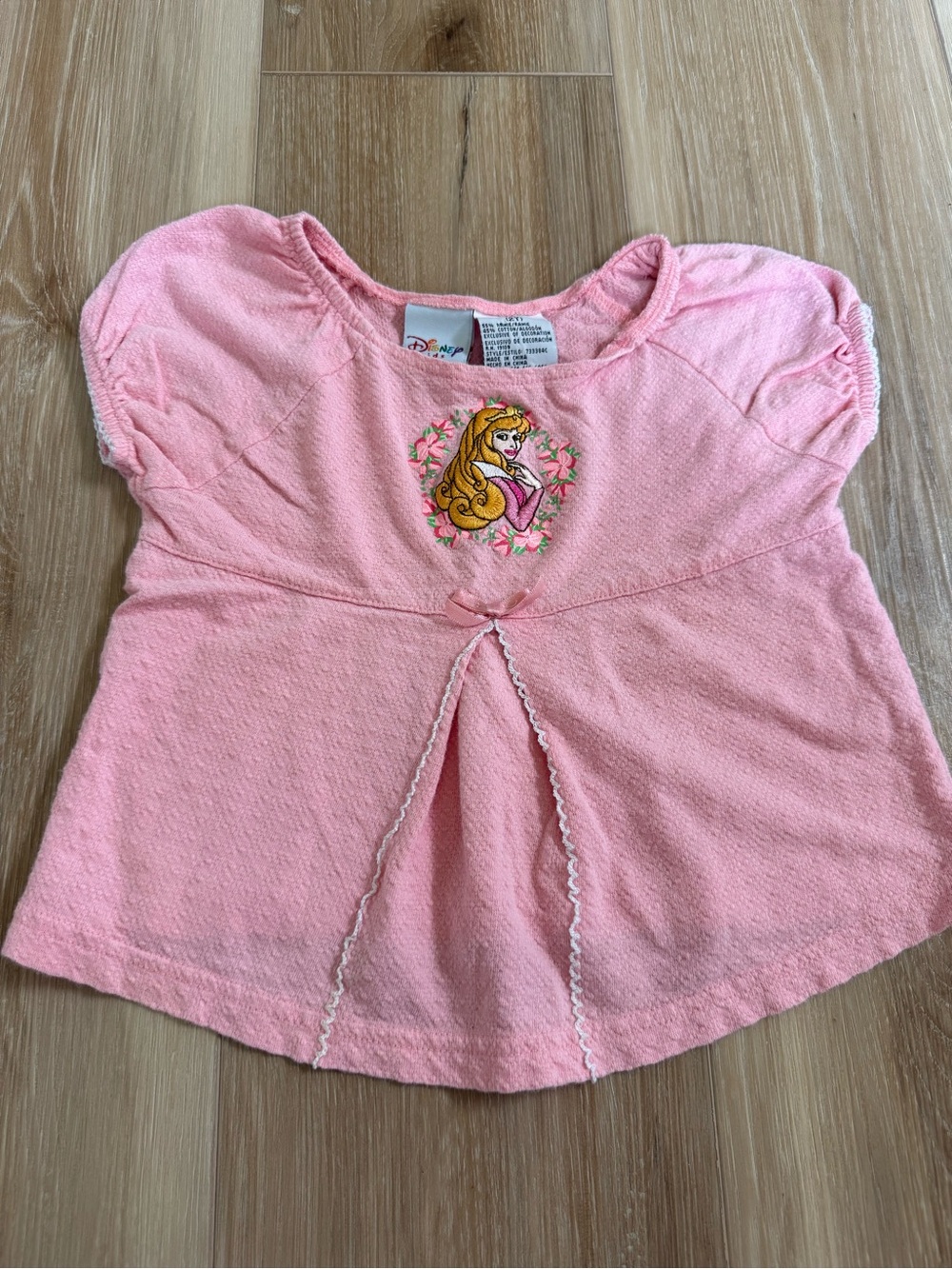 Vintage Sleeping Beauty Embroidered Top